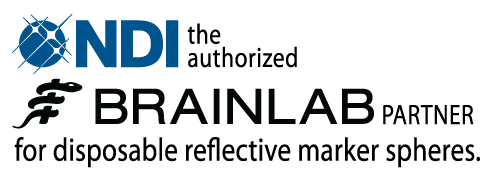 NDI, the authorized Brainlab partner for disposable reflective marker spheres.