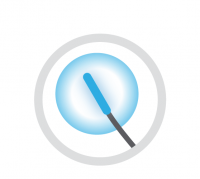 Illustration of a sensor within an electromagnetic field.